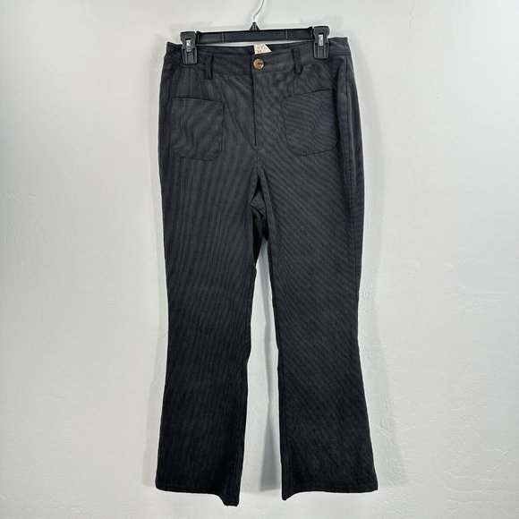 Harper Heritage Women’s Corduroy Pants M Bootcut Leg Gray Pockets‎ - Picture 1 of 9